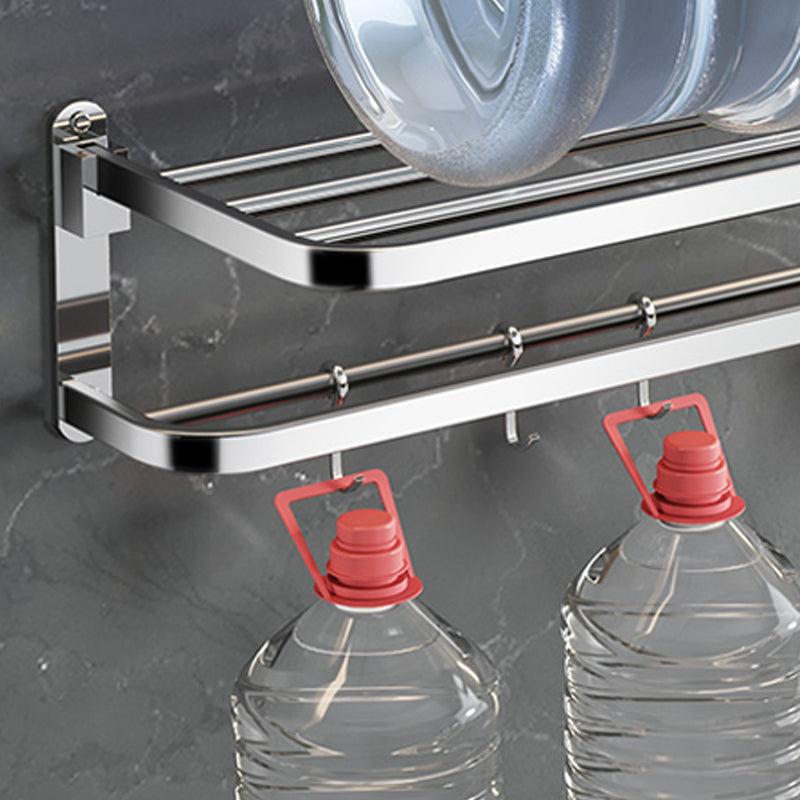 Luxury Chrome Bathroom Fixture Set with Shelf and Towel Rack
