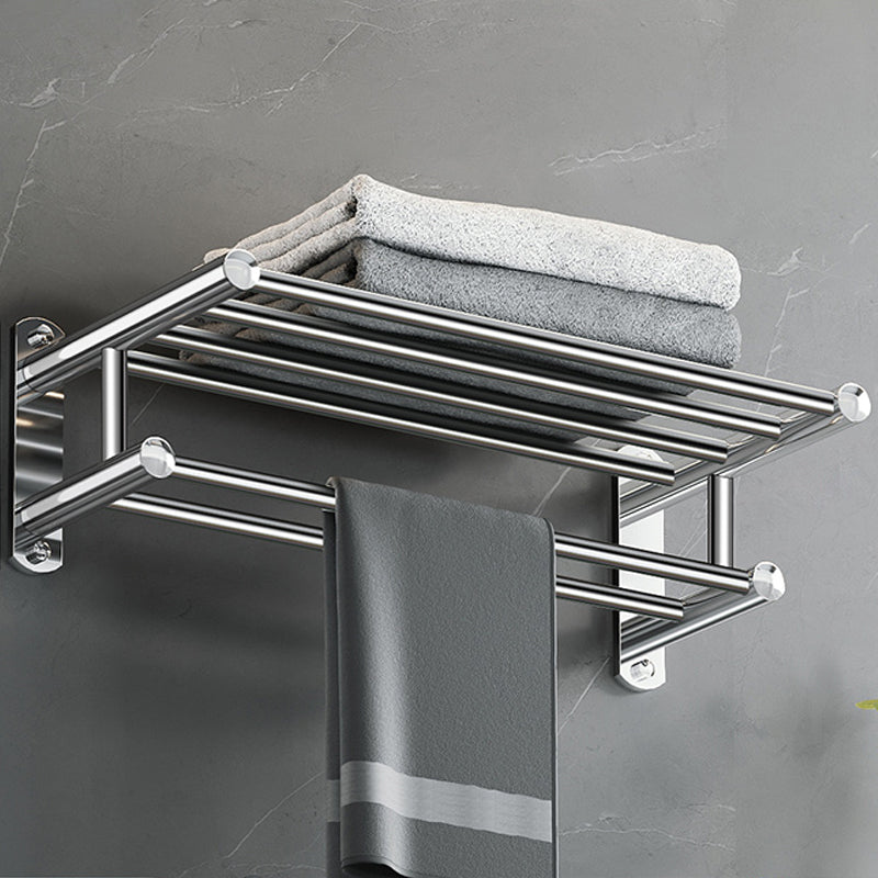 Luxury Chrome Bathroom Fixture Set with Shelf and Towel Rack