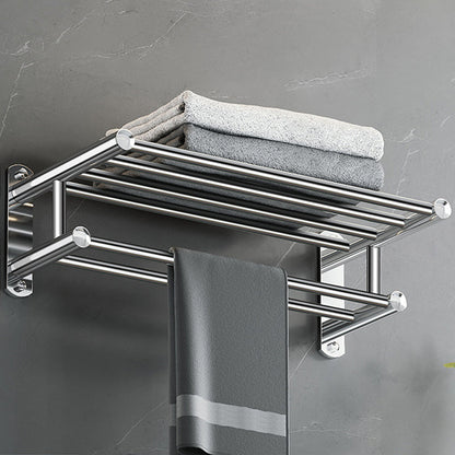 Luxury Chrome Bathroom Fixture Set with Shelf and Towel Rack