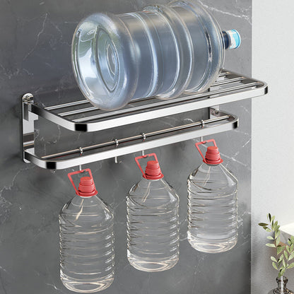 Luxury Chrome Bathroom Fixture Set with Shelf and Towel Rack
