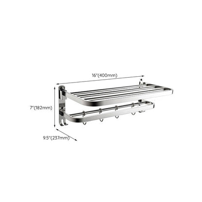 Luxury Chrome Bathroom Fixture Set with Shelf and Towel Rack