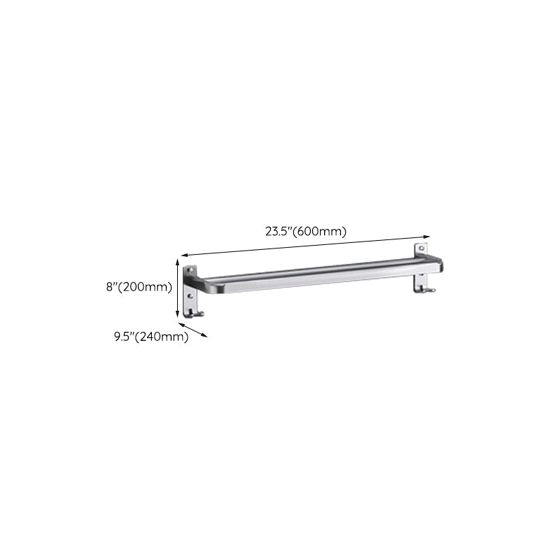 Luxury Chrome Bathroom Fixture Set with Shelf and Towel Rack
