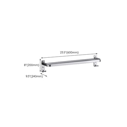Luxury Chrome Bathroom Fixture Set with Shelf and Towel Rack