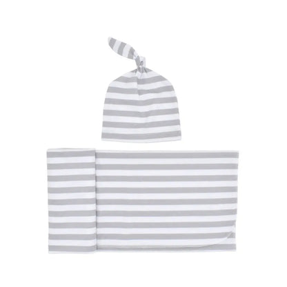 Cozy Baby Swaddle Set with Hat – Gentle Infant Wrap Blanket