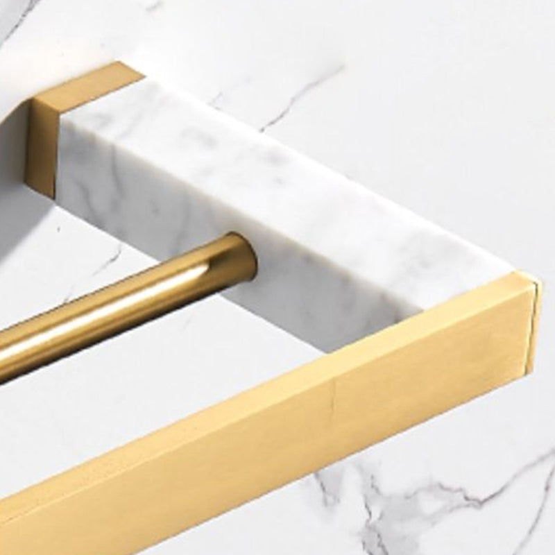 Luxury Marble Bathroom Accessories Set with Shelf