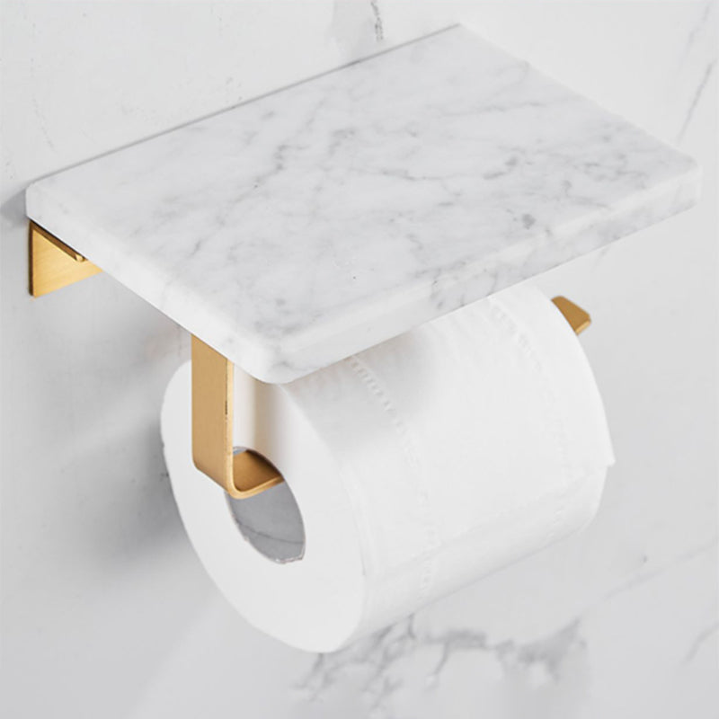 Luxury Marble Bathroom Accessories Set with Shelf
