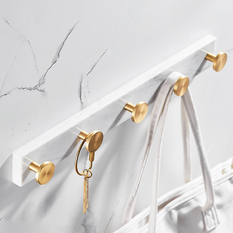 Luxury Marble Bathroom Accessories Set with Shelf