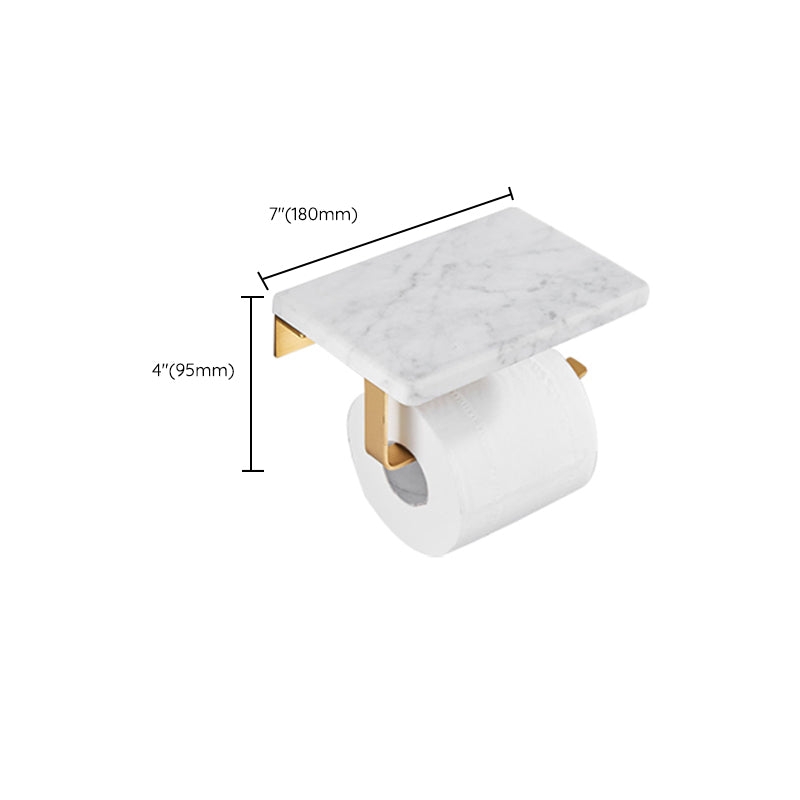 Luxury Marble Bathroom Accessories Set with Shelf