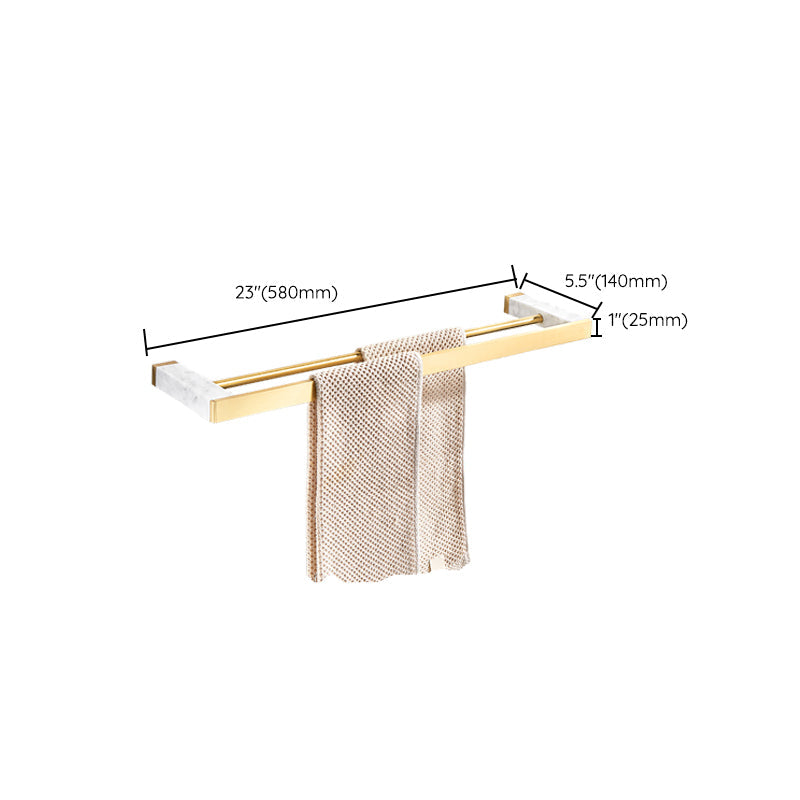 Luxury Marble Bathroom Accessories Set with Shelf