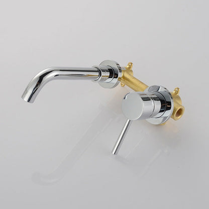 Commercial 2-Handle Wall Mount Bathroom Sink Faucet