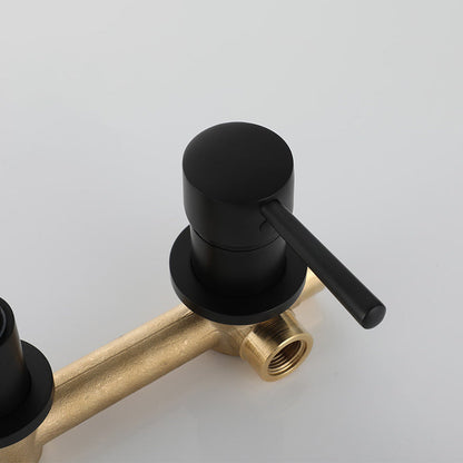 Commercial 2-Handle Wall Mount Bathroom Sink Faucet