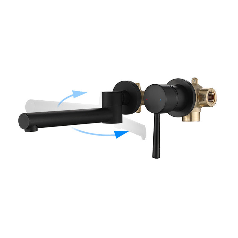 Commercial 2-Handle Wall Mount Bathroom Sink Faucet