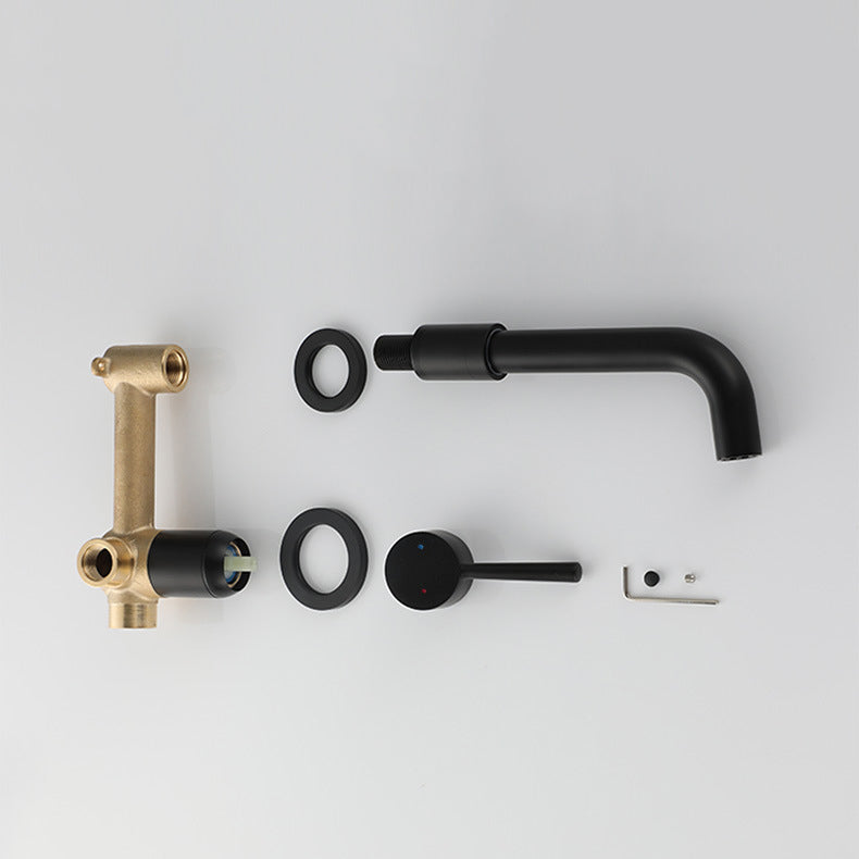 Commercial 2-Handle Wall Mount Bathroom Sink Faucet