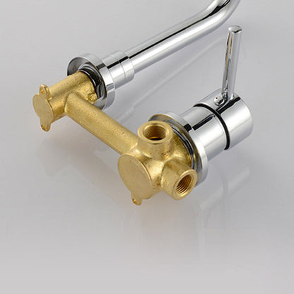 Commercial 2-Handle Wall Mount Bathroom Sink Faucet