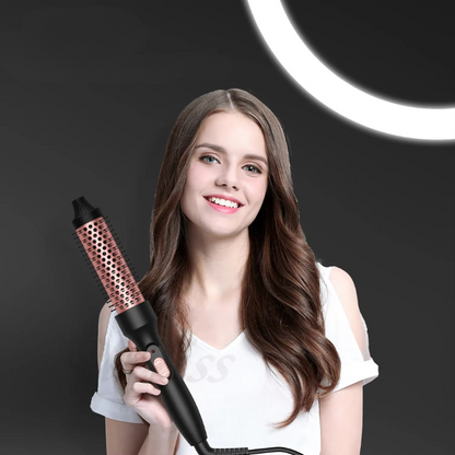 Heat Curling Ceramic Hair Brush Styler