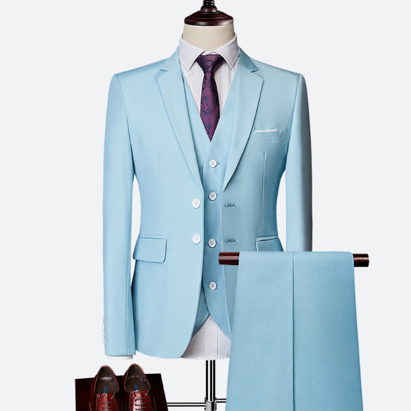 Variant image for Jonah - 3-Piece Slim Fit Men's Suit Set for Weddings and Formal Events-3