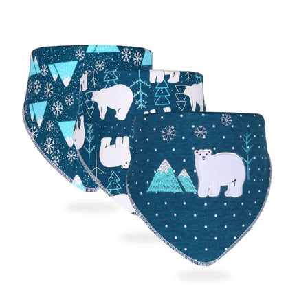 Adorable Baby Bib Scarf Set - Gentle Cotton Cloth