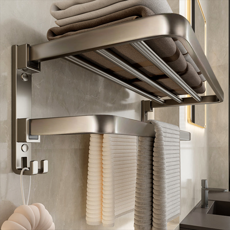 Luxurious Stainless Steel Bathroom Storage Towel Rack Set
