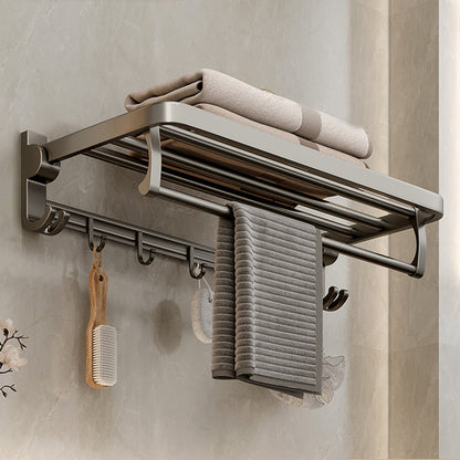 Luxurious Stainless Steel Bathroom Storage Towel Rack Set