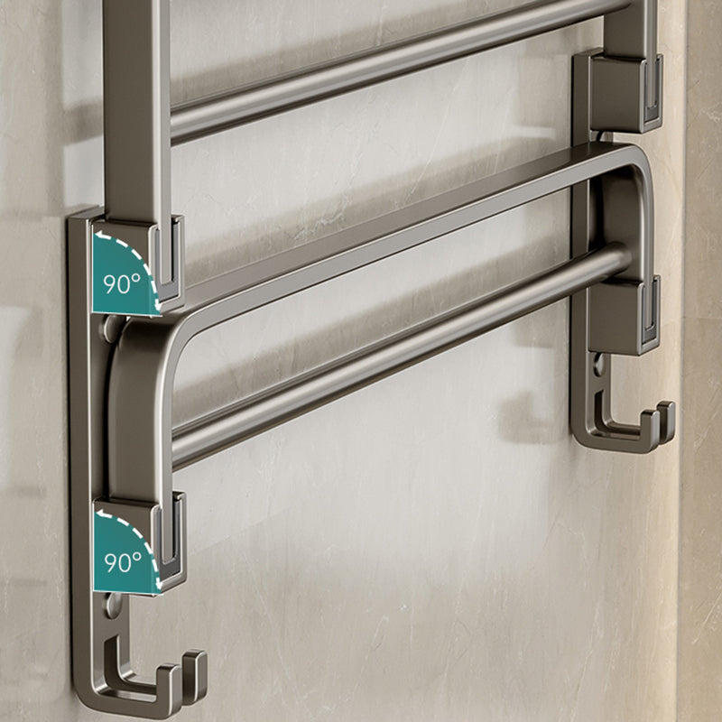 Luxurious Stainless Steel Bathroom Storage Towel Rack Set