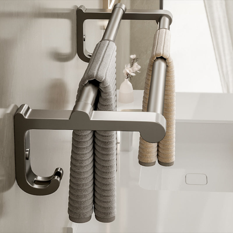 Luxurious Stainless Steel Bathroom Storage Towel Rack Set