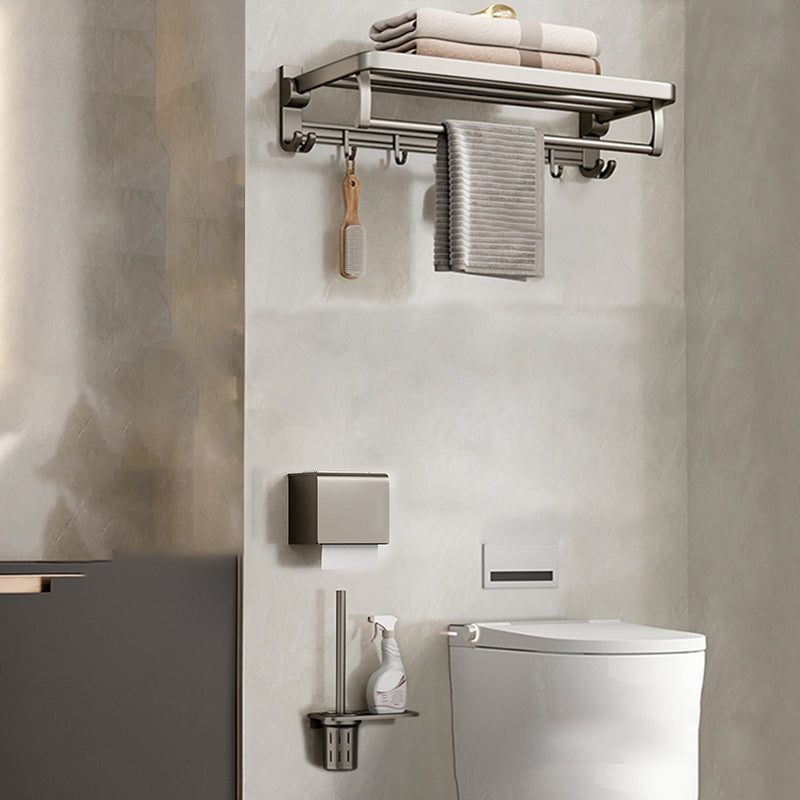 Luxurious Stainless Steel Bathroom Storage Towel Rack Set
