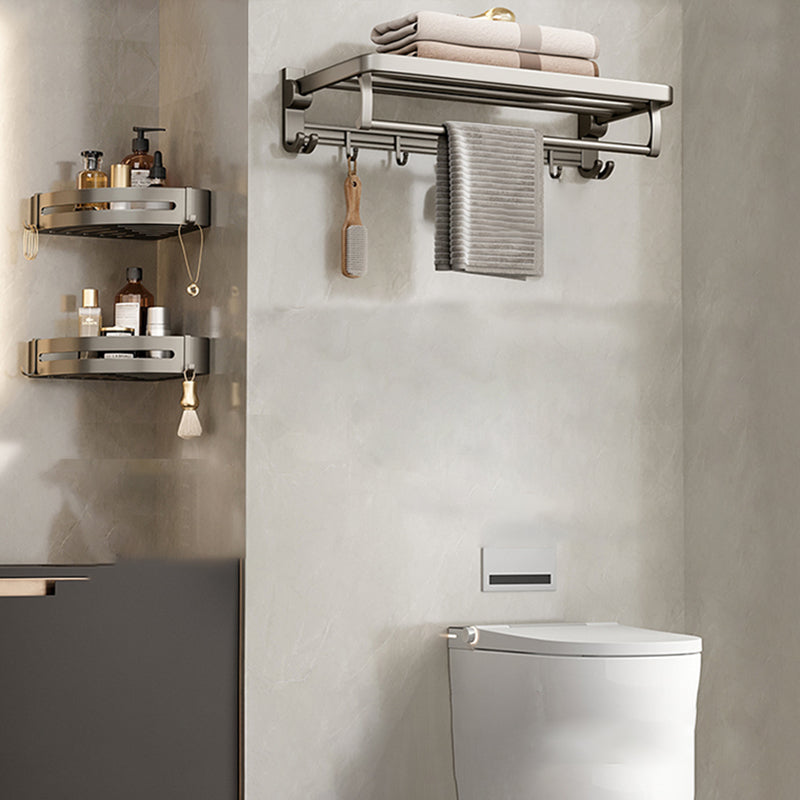 Luxurious Stainless Steel Bathroom Storage Towel Rack Set