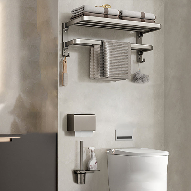 Luxurious Stainless Steel Bathroom Storage Towel Rack Set