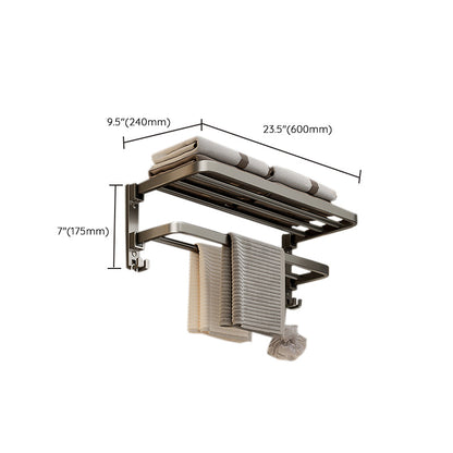 Luxurious Stainless Steel Bathroom Storage Towel Rack Set