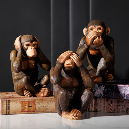 Fun Monkey Figurine Set of 3
