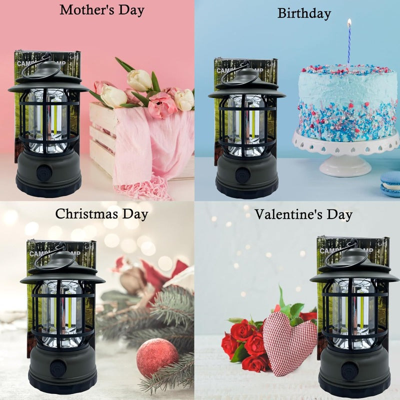 Portable Vintage LED Outdoor Lantern