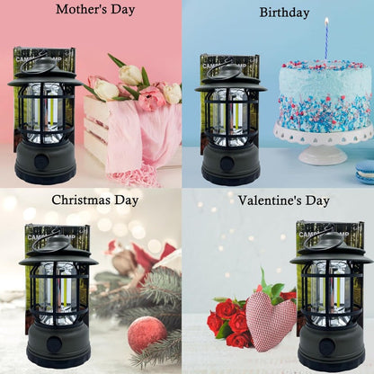 Portable Vintage LED Outdoor Lantern