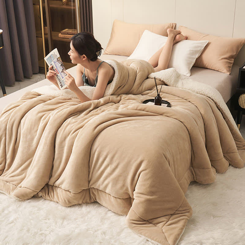 Plush Double Sided Velvet Throw Blanket