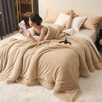 Plush Double Sided Velvet Throw Blanket