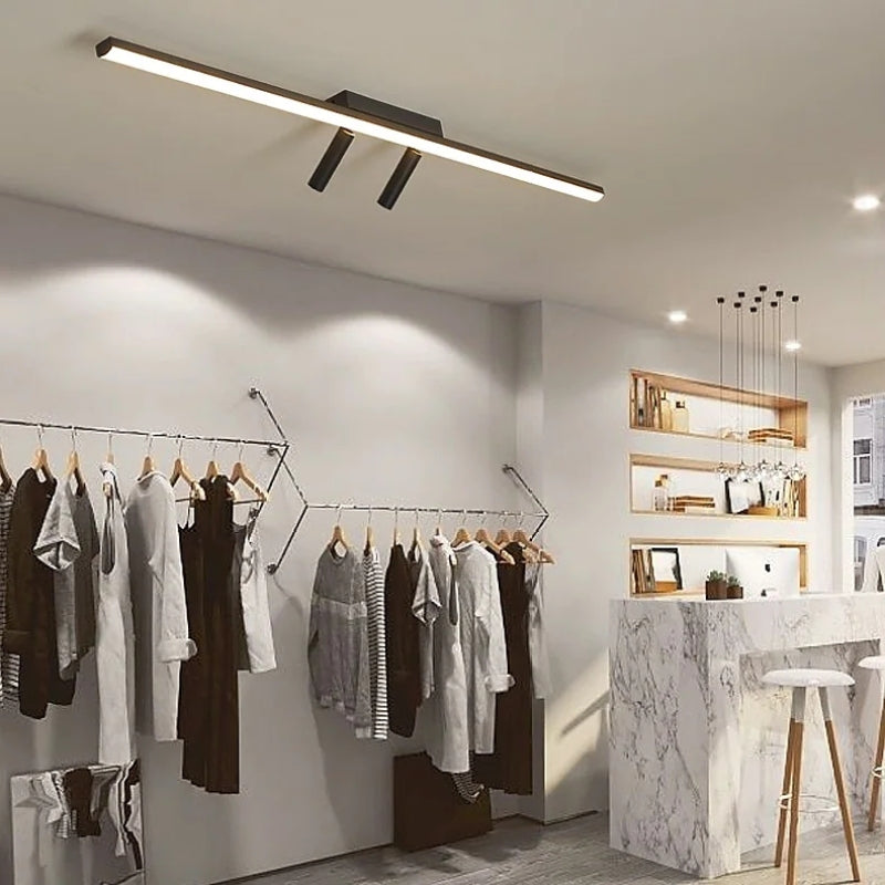 Slim LED Linear Ceiling Mount Light Fixture