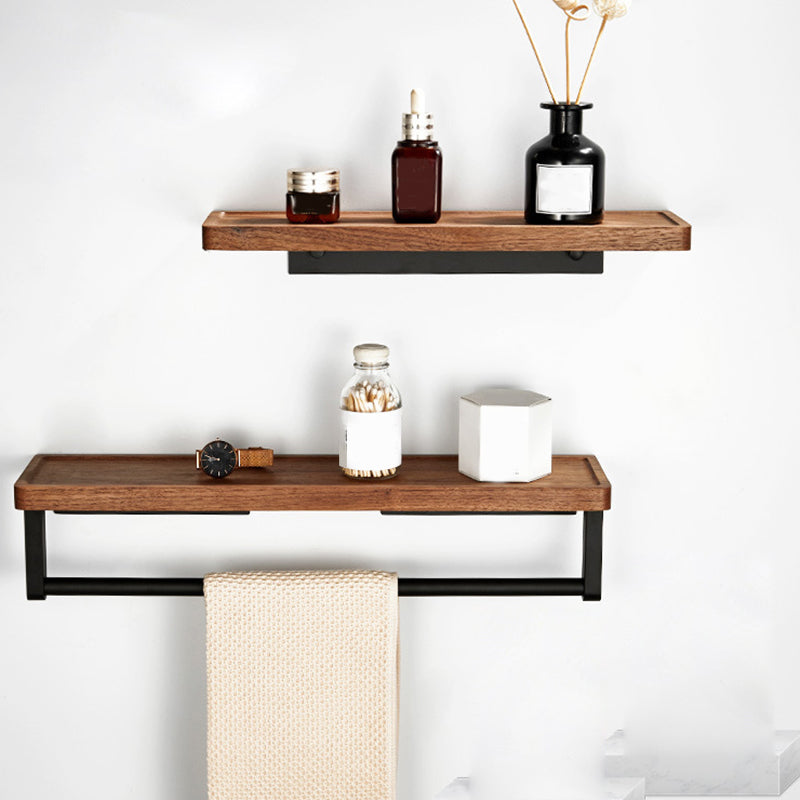 Modern Wooden Bathroom Accessory Set Black