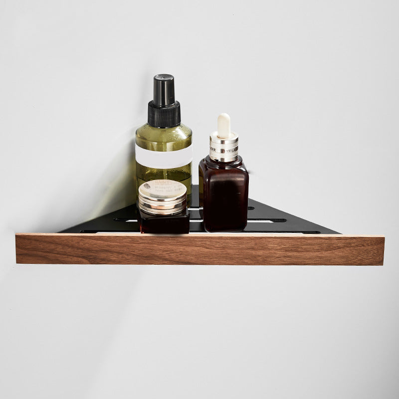 Modern Wooden Bathroom Accessory Set Black