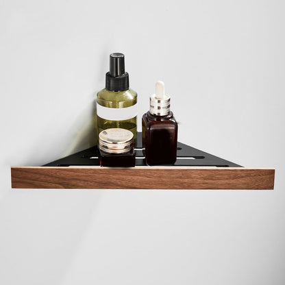 Modern Wooden Bathroom Accessory Set Black