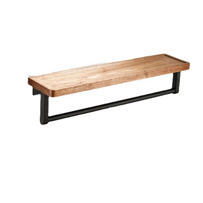 Modern Wooden Bathroom Accessory Set Black