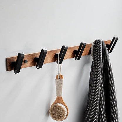 Modern Wooden Bathroom Accessory Set Black
