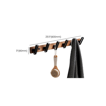Modern Wooden Bathroom Accessory Set Black