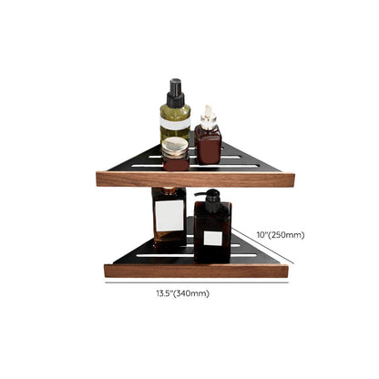 Modern Wooden Bathroom Accessory Set Black