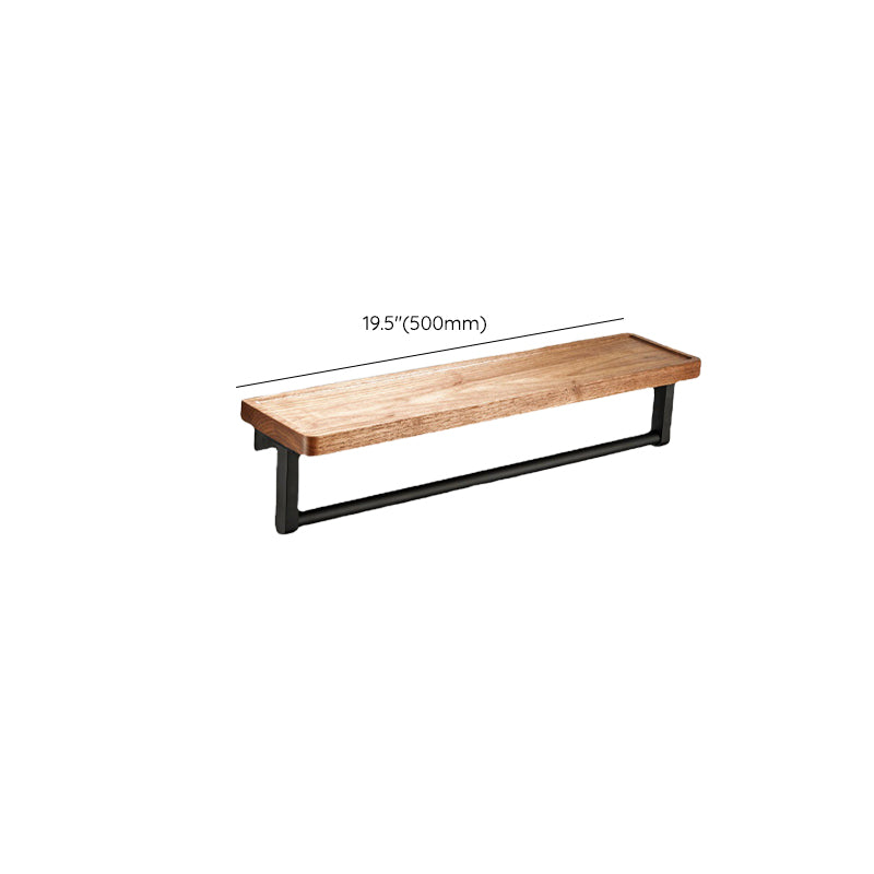 Modern Wooden Bathroom Accessory Set Black