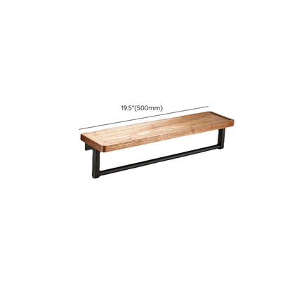 Modern Wooden Bathroom Accessory Set Black
