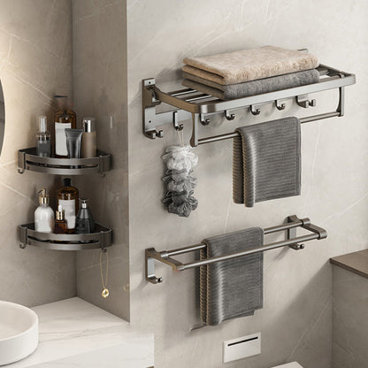 Modern Grey Aluminum Bathroom Set