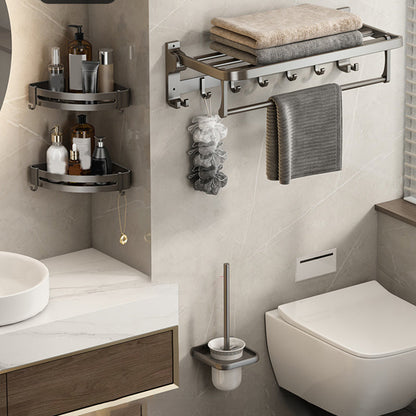 Modern Grey Aluminum Bathroom Set