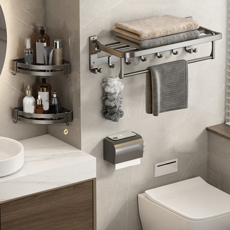 Modern Grey Aluminum Bathroom Set