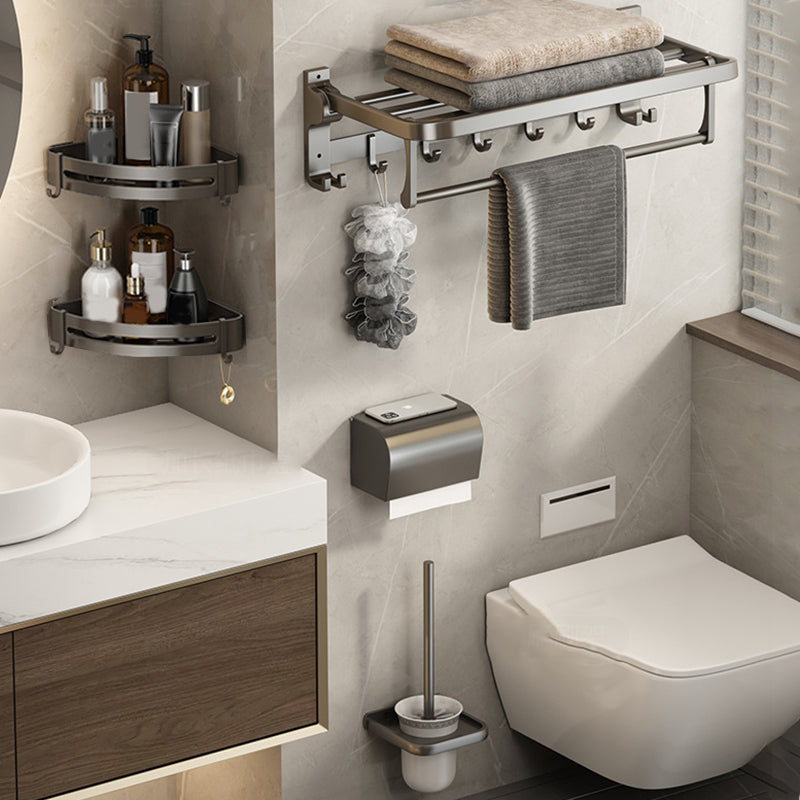 Modern Grey Aluminum Bathroom Set