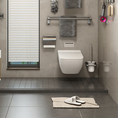 Modern Grey Aluminum Bathroom Set