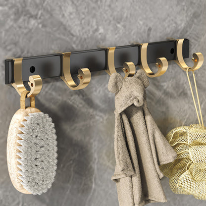 Luxury Black Brass Bathroom Accessories Set - Fesara